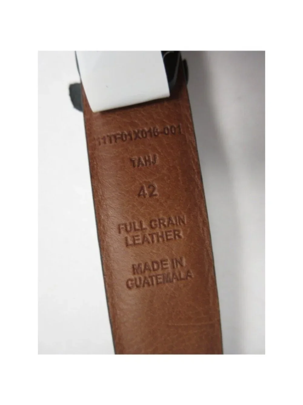 Trafalgar Belt 42 Full Grain Leather Dress Minimalist Classic NEW